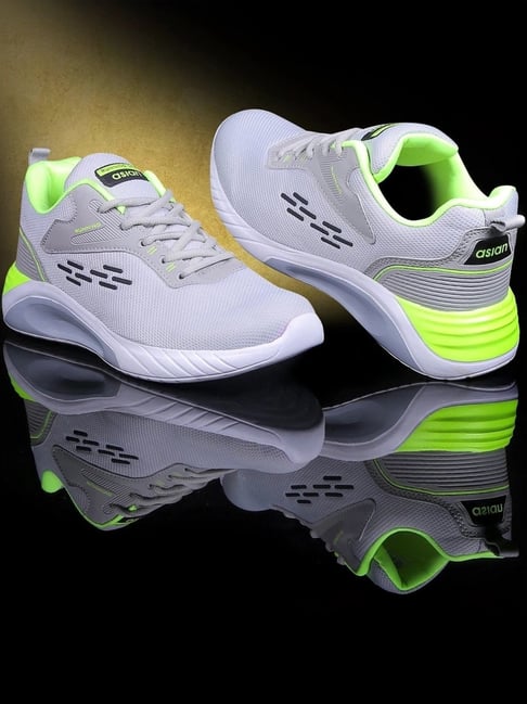 Asian Men's Grey Running Shoes-picture-30