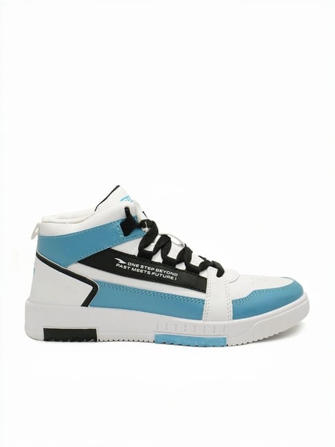 Asian Men's White Ankle High Sneakers-image-29