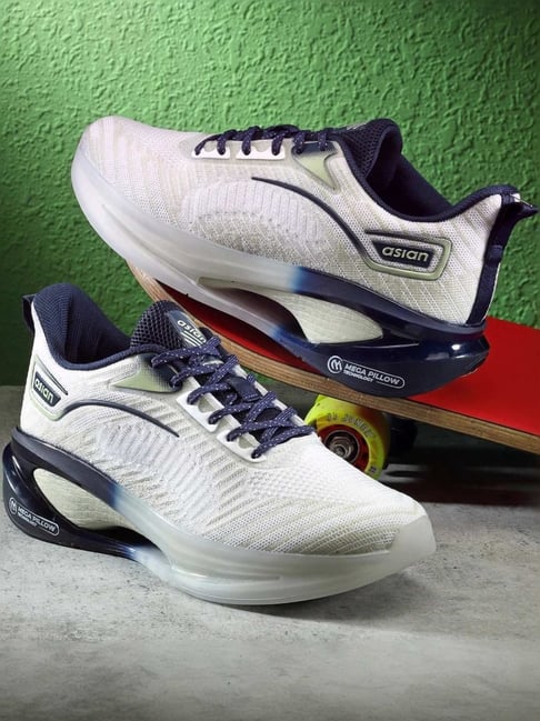 Asian Men's White Running Shoes