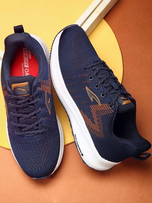 Asian Men's Navy Running Shoes-picture-42