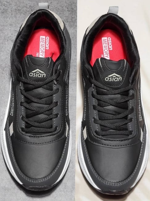 Asian Men's Grey Running Shoes-picture-38