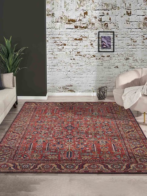 Obsessions Rust & Beige Classical Carpet - Medium