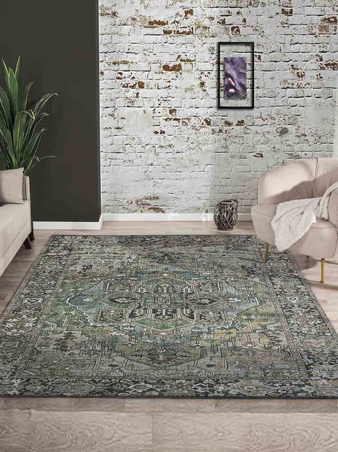 Obsessions Green & Olive Classical Carpet - Large