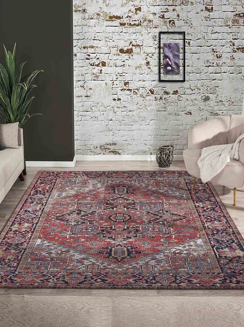 Obsessions Navy & Rust Classical Carpet - Large