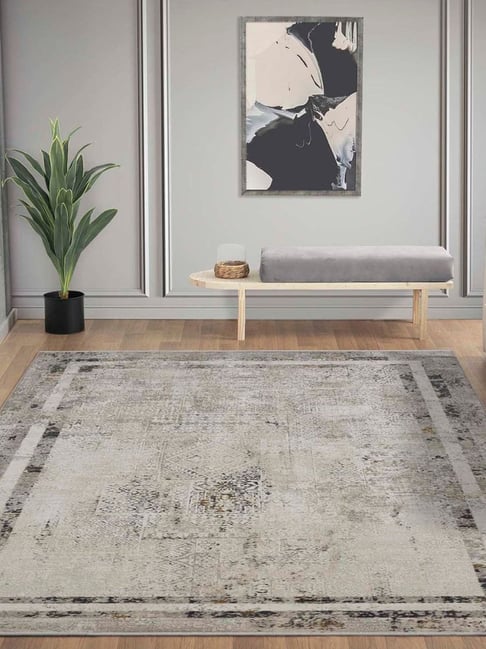 Obsessions Cream & Grey Classical Carpet - Large