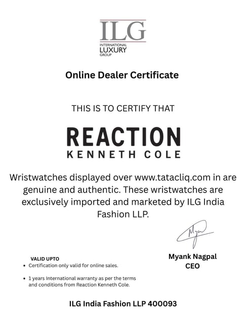 Buy Reaction Kenneth Cole KRWGP0069103 Analog-Digital Watch for