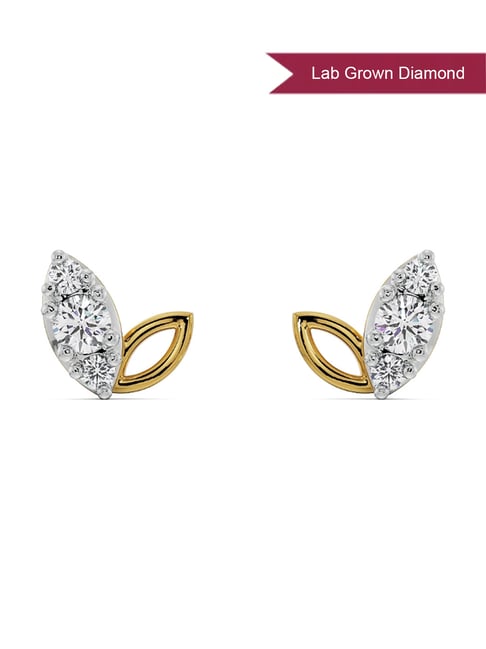 Emori 18k Yellow Gold & Lab Grown Diamond Duo Marquise Stud Earrings