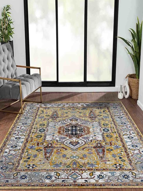 Obsessions Yellow Polypropylene Anti-Static Carpet - Extra Large-picture-32