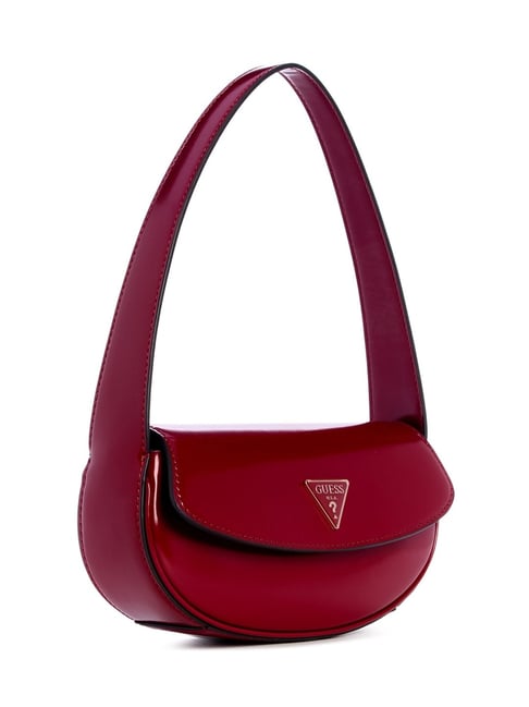Guess Red Solid Arnela Flap Shoulder Bag