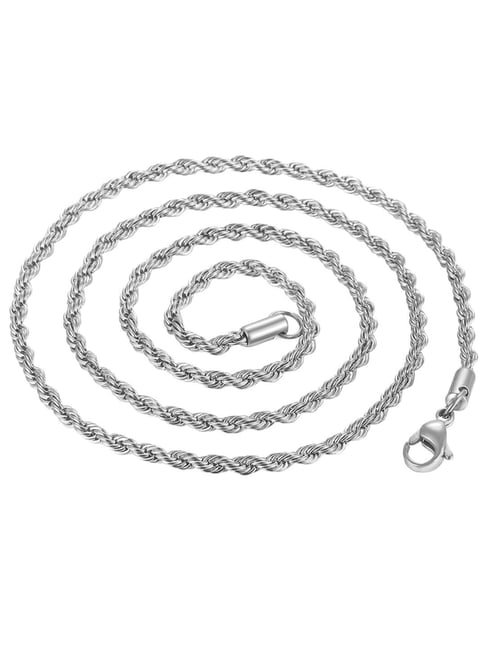 Rope Chain Silver Chain Stainless Steel TWISTED ROPE Chain