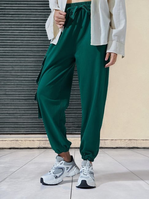 Bewakoof Green Relaxed Fit Joggers-picture-29