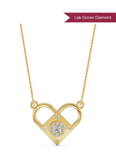 EMORI 14k (585) Heart of Eternity Lab Grown Diamond Necklace for Women