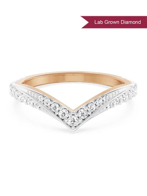 EMORI 14k White Gold Lab Grown Diamond Solitaire Ring for Women