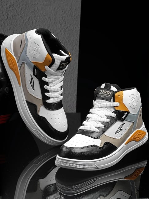 Asian Men's Multicolor Ankle High Sneakers-image-32