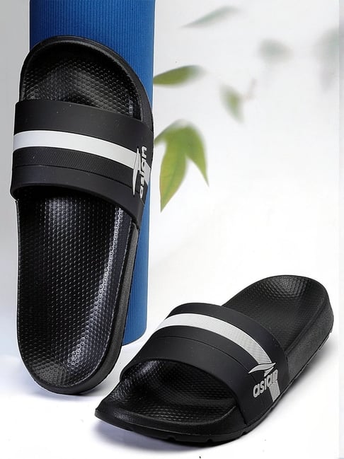 Asian Men's Black Slides-picture-19