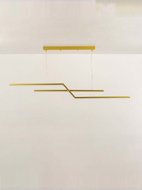 Whispering Homes Parallel Fold 2-Light Chandelier - Gold