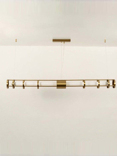 Whispering Homes Round Tube Linear Light - Gold