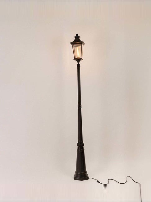 Whispering Homes Onset Black Outdoor Pole Light