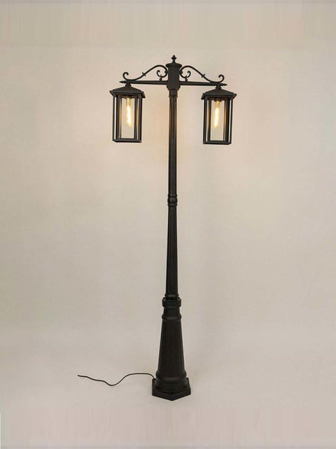 Whispering Homes Geometric Caged 2-Light Pole Lamp