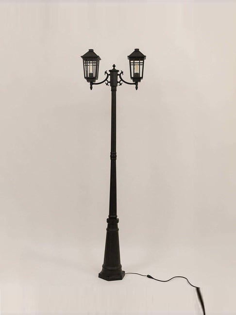 Whispering Homes Lodge 2-Light Birdcage Outdoor Pole Lamp