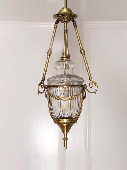 Whispering Homes Apsley Brass Vintage Pendant Light