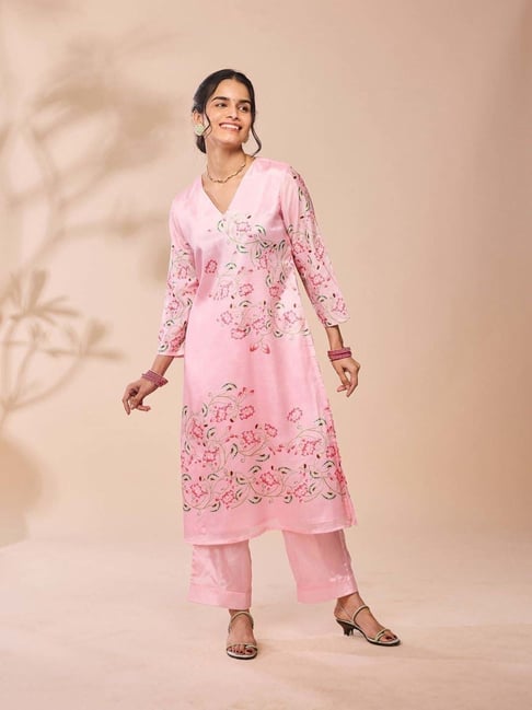 Daali Pink Regular Fit Printed Kurta-picture-44
