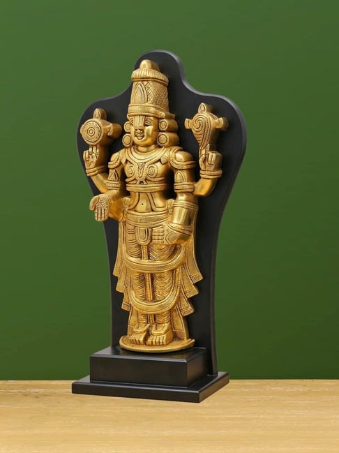Ekaa Handicrafts Gold Brass Tirupati Balaji-picture-28