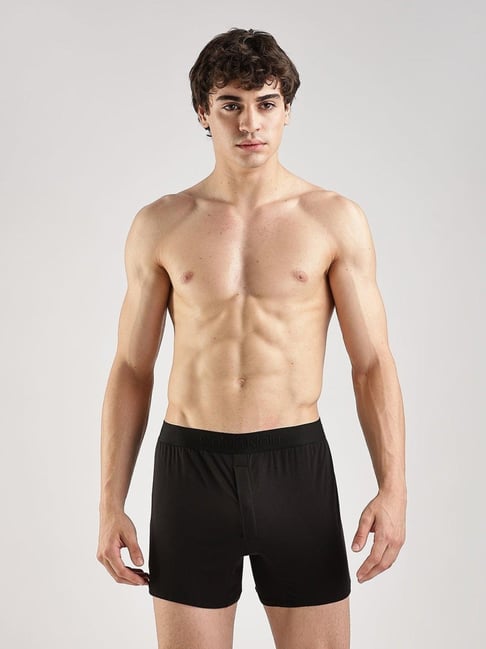 Calvin Klein Underwear Black Mid Rise Trunk