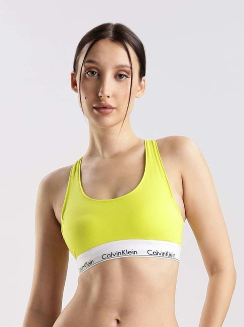 Calvin Klein Yellow Full Coverage Lightly Padded Non-Wired Bra