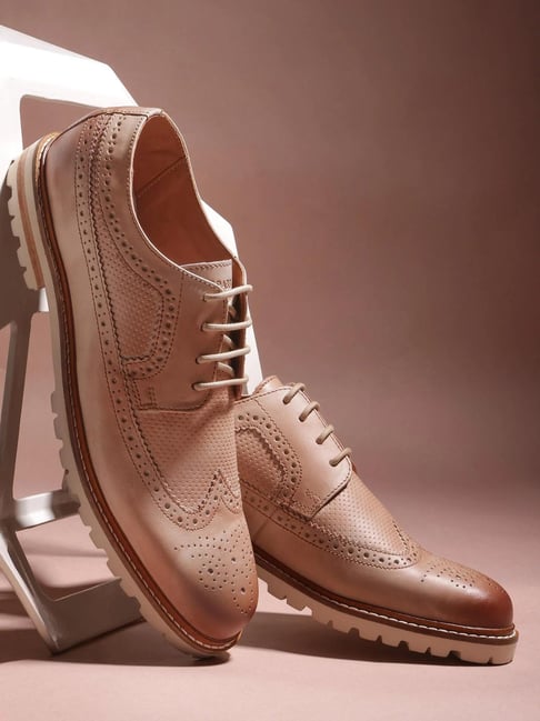 Rare Rabbit Men's Beige Derby Shoes-picture-21