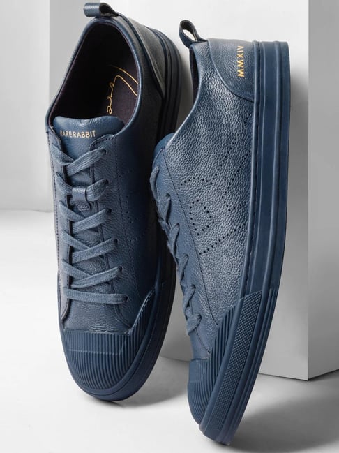 Rare Rabbit Men's Turquoise Blue Sneakers