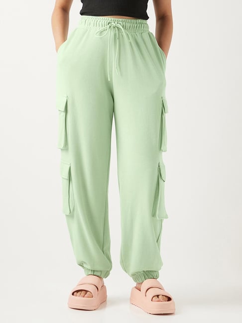 Bewakoof Women's Fog Green Super Loose Fit Cargo Jogger-picture-35