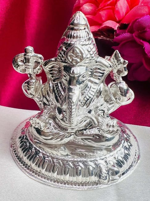 Arte Jewels 925 Sterling Silver Ganesh Divine Idol for Unisex-picture-11