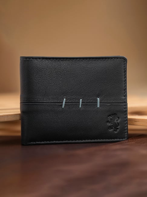 Red Tape Black Small Leather Bi-Fold Wallet-picture-32