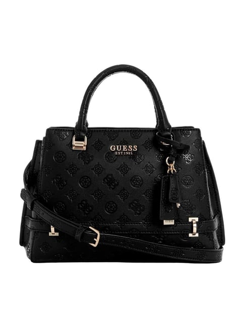 Guess Black Zarela Logo Satchel