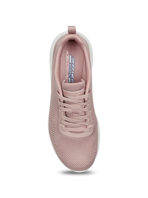 Buy Skechers Women's BOBS SQUAD CHAOS Blush Sneakers at Best Price