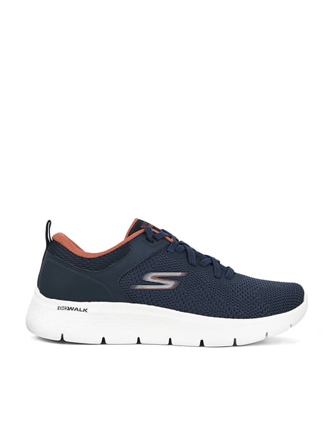 Skechers Mens GO WALK FLEX Navy Walking Shoes