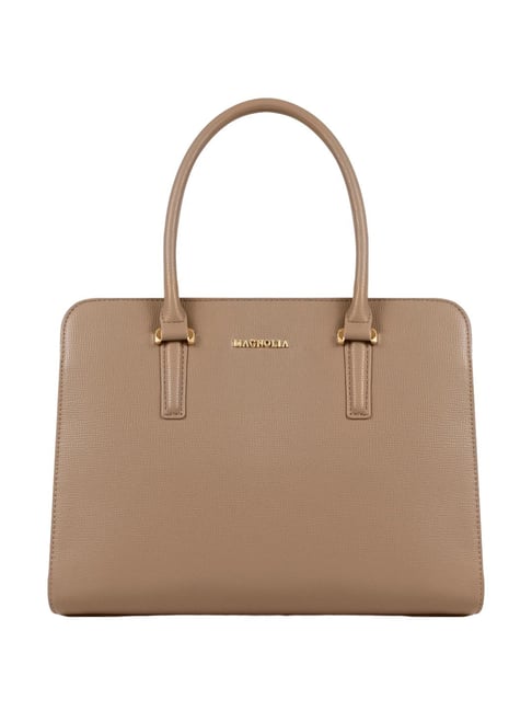 Magnolia Khaki Prime Carryall Vegan Leather Handbag