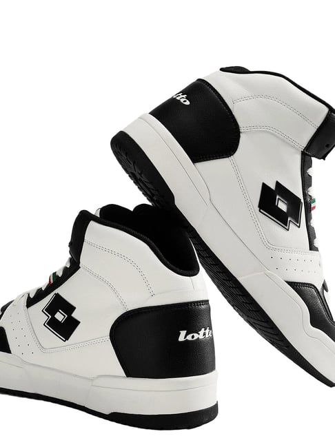 Lotto Men's Hoop Star Urbano High White Black Sneakers