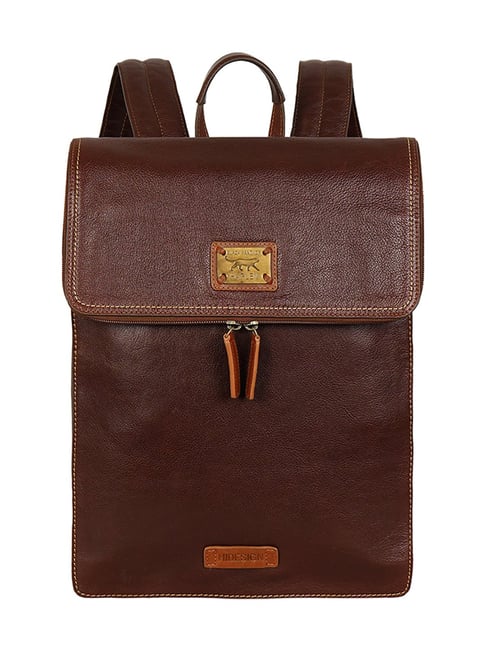 Hidesign Dark Brown HARLEM Leather Backpack-picture-32