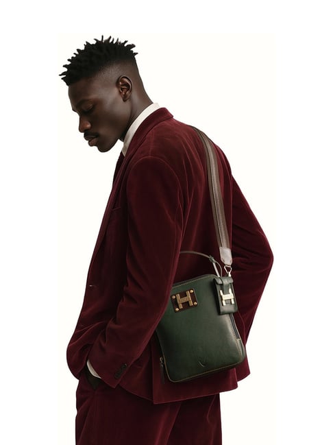 Hidesign Olive HARLEM Leather Cross Body Bag