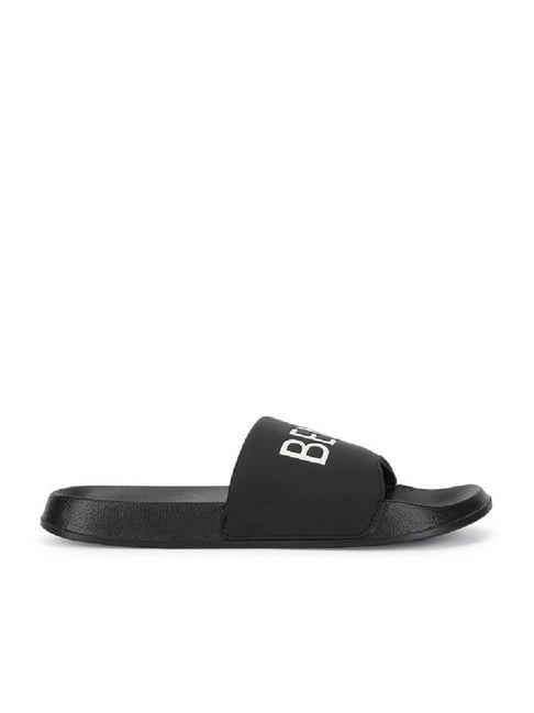 United Colors of Benetton Men's Black Slides-picture-14