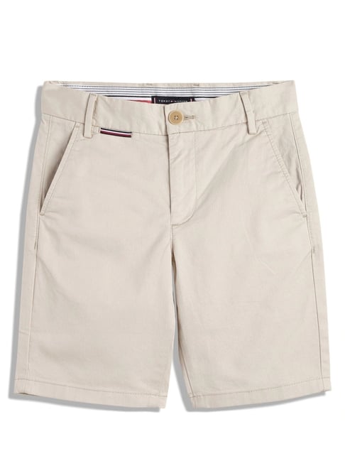 Tommy Hilfiger Boys Beige Solid Regular Fit Shorts-picture-16