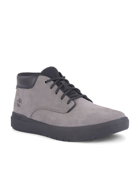 Timberland Men's Grey Derby Boots