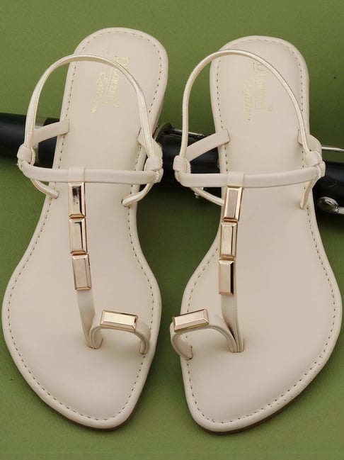 D'LORZERI Women's Black Toe Ring Sandals-picture-42