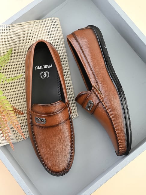 Prolific Men's Tan Loafers-picture-15