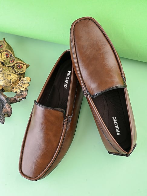 Prolific Men's Tan Loafers-picture-13