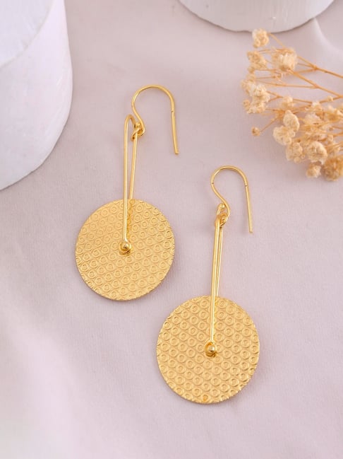 VOJ Gold Plated Anti Tarnish Drop Earrings-picture-43