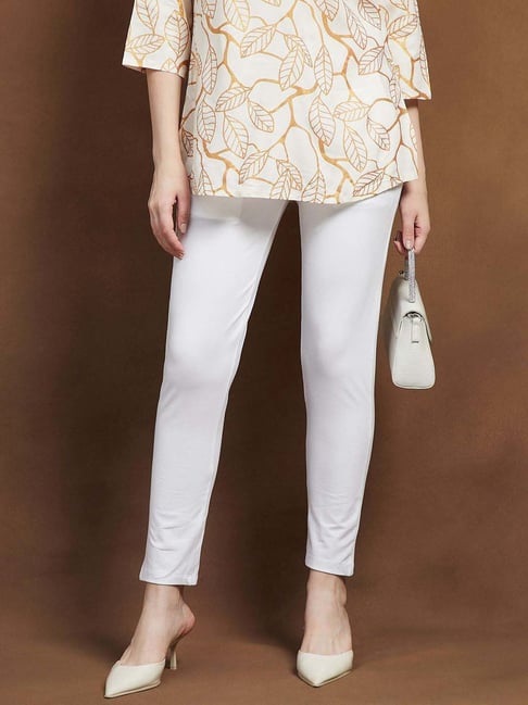 Melange By Lifestyle White Regular Fit Jeggings