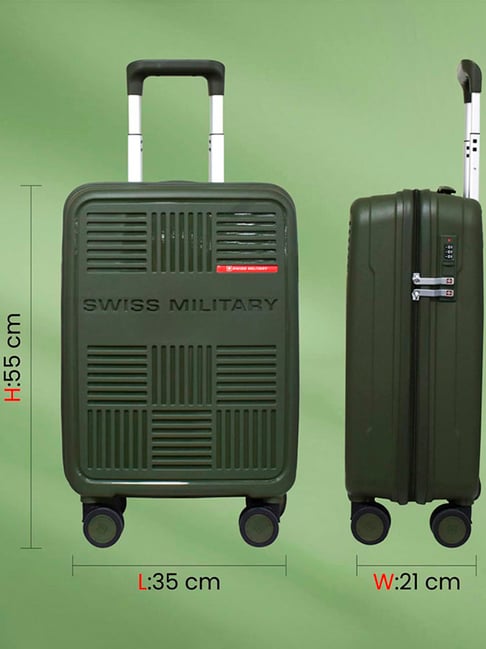 Swiss Military Spectrakey Olive Textured Small Hard Sided Cabin